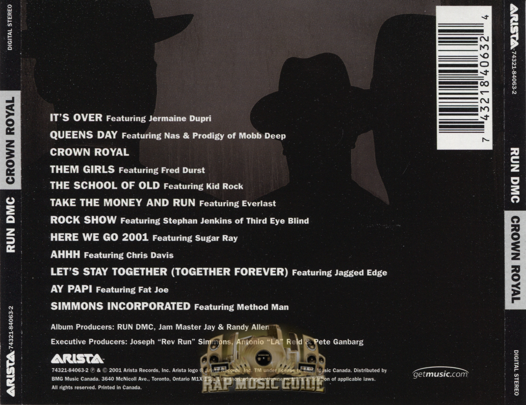 RunD.M.C. Crown Royal CD Rap Music Guide